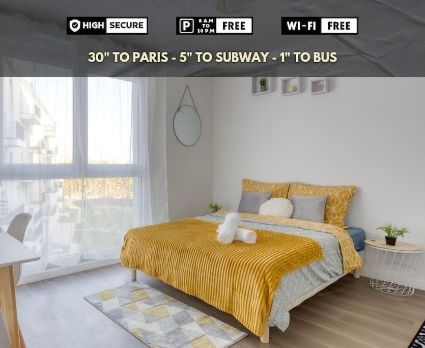 Апартаменты Escapade Parisienne A 25 Minutes De La Tour Eiffel Вильнёв-ла-Гарен Экстерьер фото