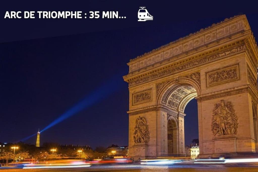 Апартаменты Escapade Parisienne A 25 Minutes De La Tour Eiffel Вильнёв-ла-Гарен Экстерьер фото
